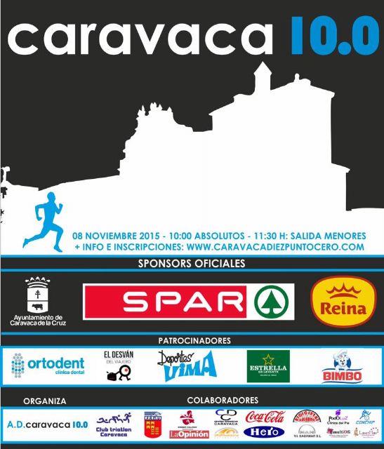 'Caravaca 10.0' abre el 8 de noviembre el Circuito de Carreras Populares de la Región de Murcia