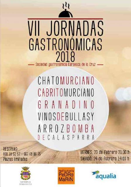 Las Jornadas de la Sociedad Gastronómica de Caravaca se celebran este viernes y sábado