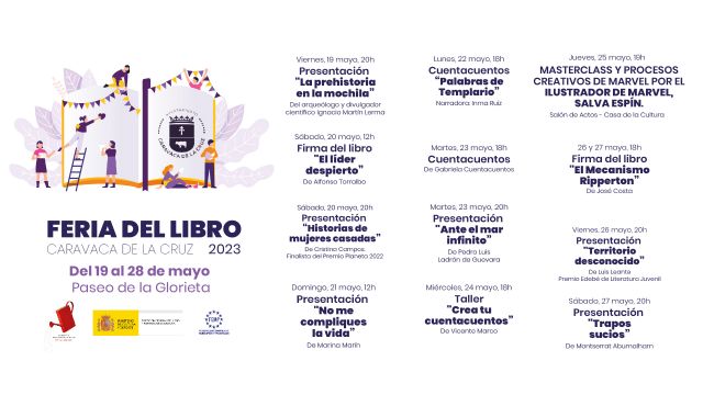 La Feria del Libro de Caravaca se celebra del 19 al 27 de mayo, arropada por doce actividades paralelas para todos los públicos