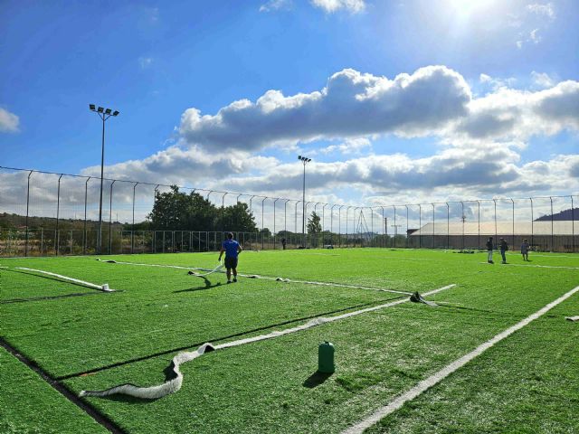 El Ayuntamiento de Caravaca lleva a cabo la reforma integral del Campo de fútbol 7