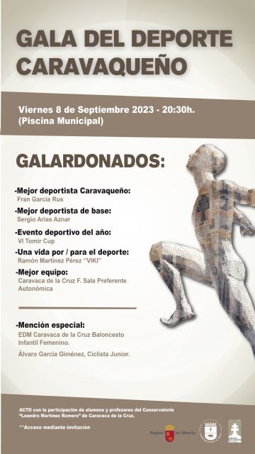 La Gala del Deporte Caravaqueño reconoce este viernes la trayectoria de equipos y deportistas locales destacados