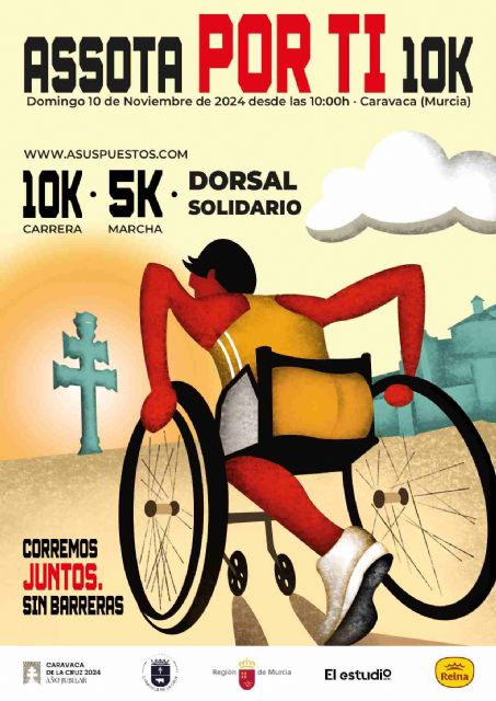 La carrera 'Assota. Por ti 10K' recaudará fondos para ayudar en su rehabilitación al joven José Marín Cava, vecino de la pedanía de Pinilla