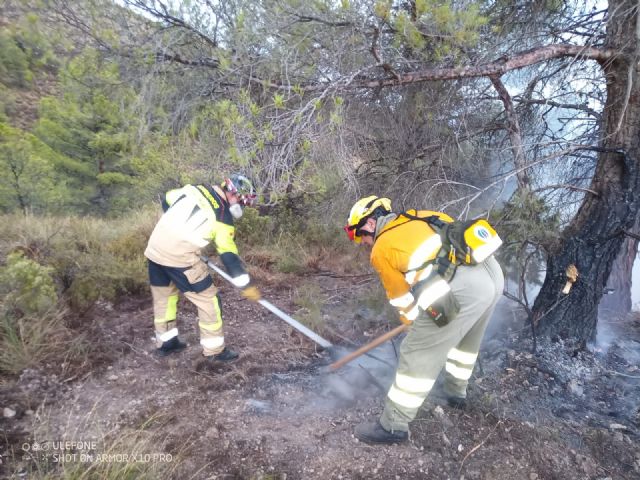 Incendio declarado en el paraje del Cerro Gordo, en Caravaca de la Cruz